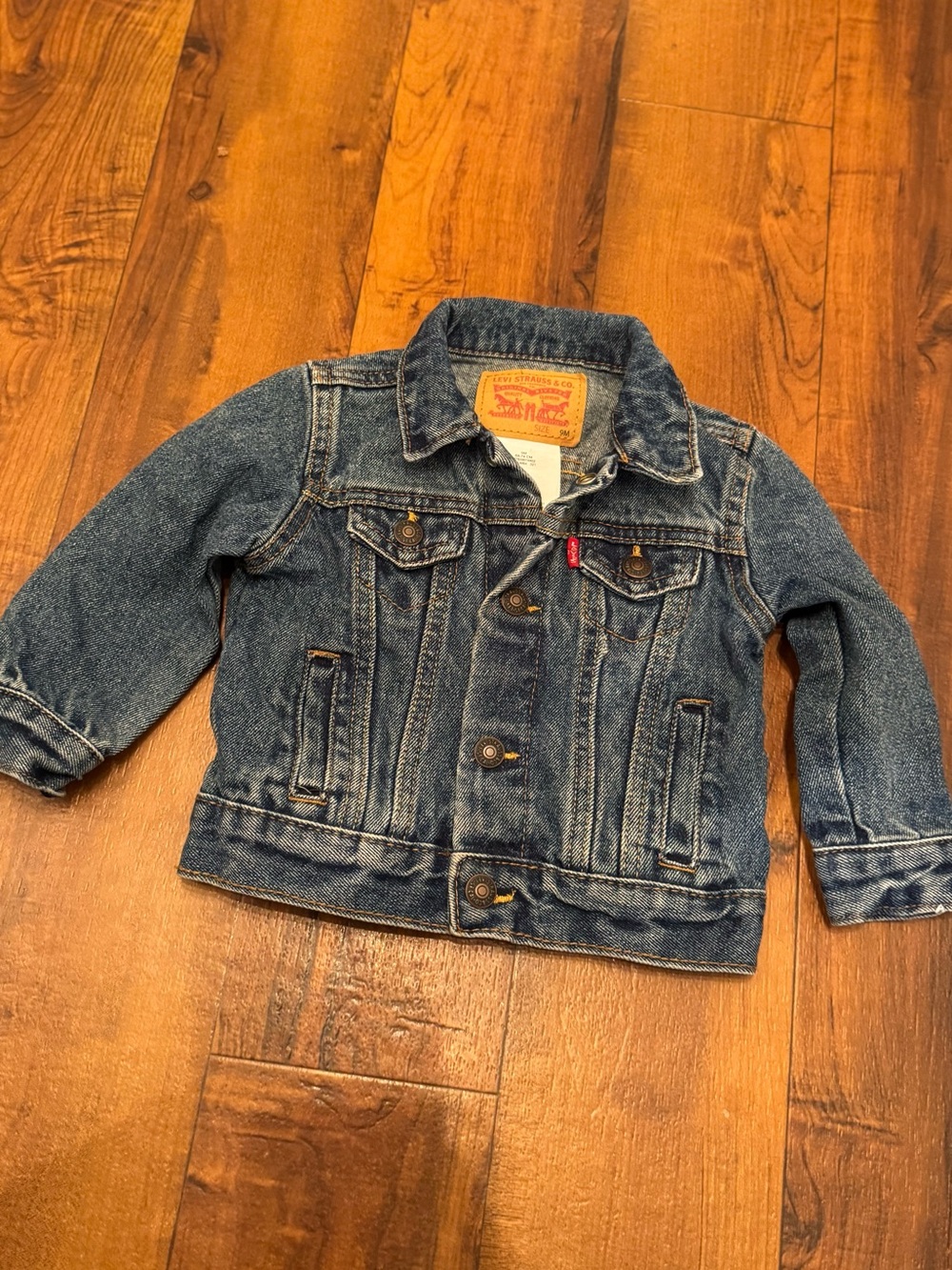 Levi's Type III Infant Trucker Denim Jean Jacket Button down 9 months